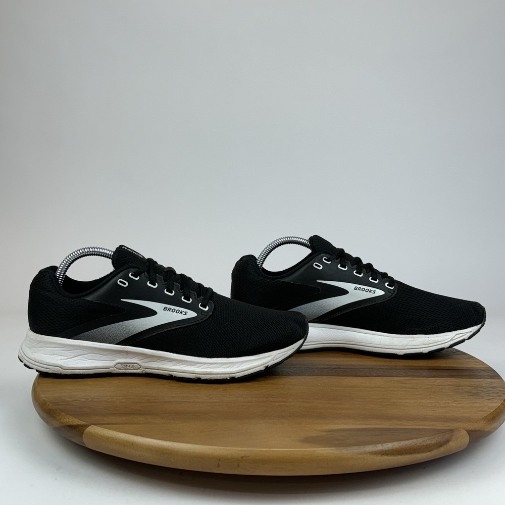 Womens Brooks Range Black Athletic Running Comfort Sneakers Shoes Size 9.5 B GUC